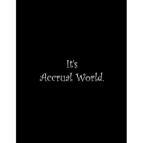 It's Accrual World: Line Notebook Handwriting Practice Paper Workbook - Paperback