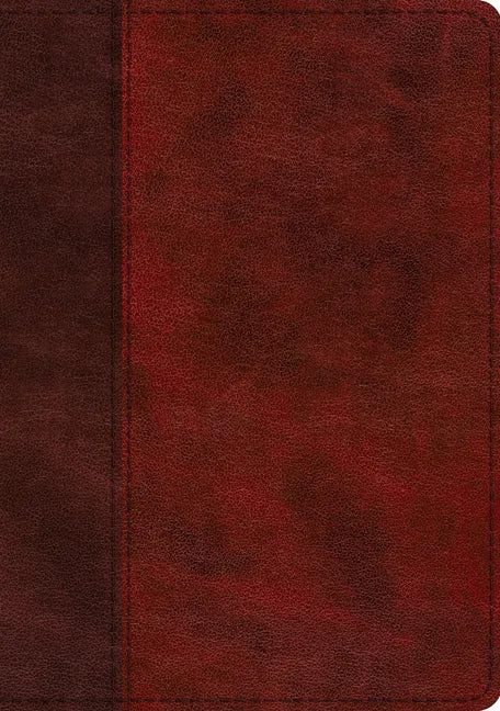 ESV Single Column Journaling Bible, Large Print (Trutone, Burgundy/Red, Timeless Design) - Imitation Leather