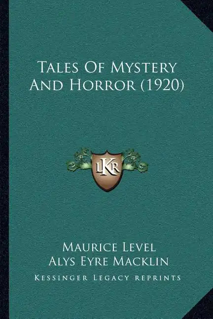 Tales Of Mystery And Horror (1920) - Paperback