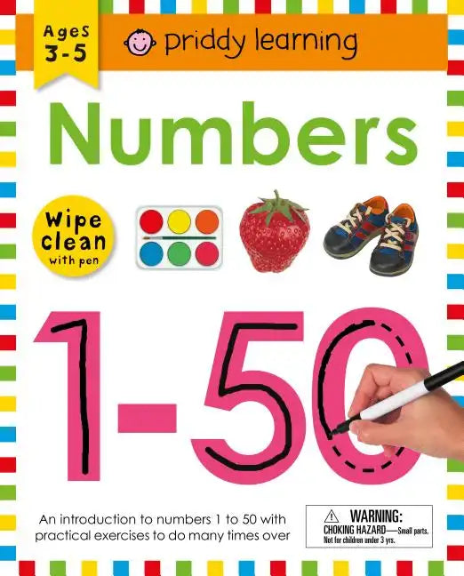 Wipe Clean Workbook: Numbers 1-50: Ages 3-5; Wipe-Clean with Pen - Spiral