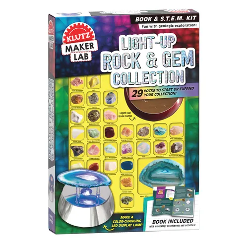 Light-Up Rocks & Gems - Hardcover