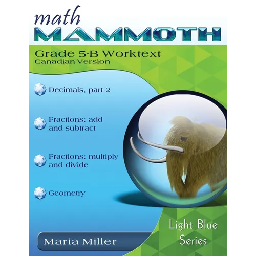 Math Mammoth Grade 5-B Worktext, Canadian Version - Paperback
