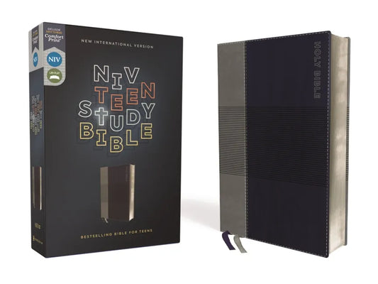 Niv, Teen Study Bible (for Life Issues You Face Every Day), Leathersoft, Blue, Comfort Print - Imitation Leather
