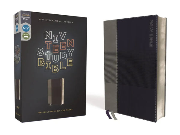 Niv, Teen Study Bible (for Life Issues You Face Every Day), Leathersoft, Blue, Comfort Print - Imitation Leather