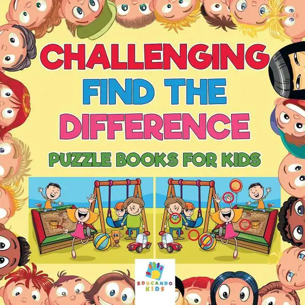 Challenging Find the Difference Puzzle Books for Kids - Paperback