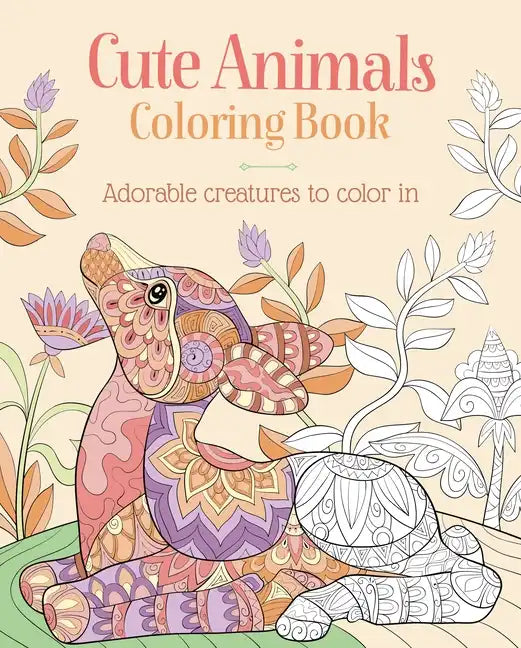 Cute Animals Coloring Book: Adorable Creatures to Color in - Paperback