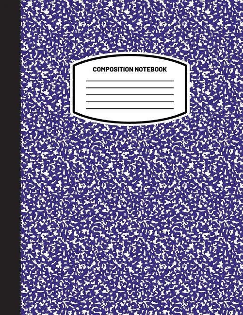 Classic Composition Notebook: (8.5x11) Wide Ruled Lined Paper Notebook Journal (Navy Blue) (Notebook for Kids, Teens, Students, Adults) Back to Scho - Paperback