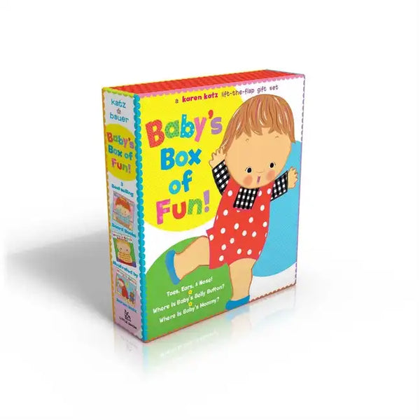 Baby's Box of Fun: A Karen Katz Lift-The-Flap Gift Set: Toes, Ears, & Nose!/Where Is Baby's Belly Button?/Where Is Baby's Mommy? - Boxed Set