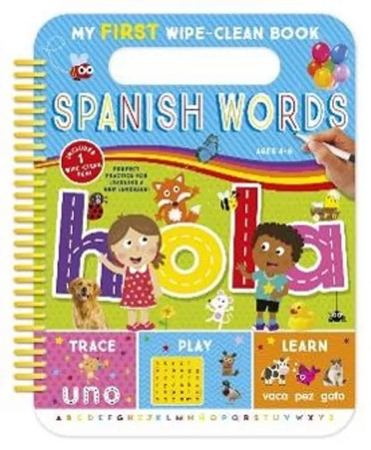 My First Wipe-Clean Book: Spanish Words - Spiral