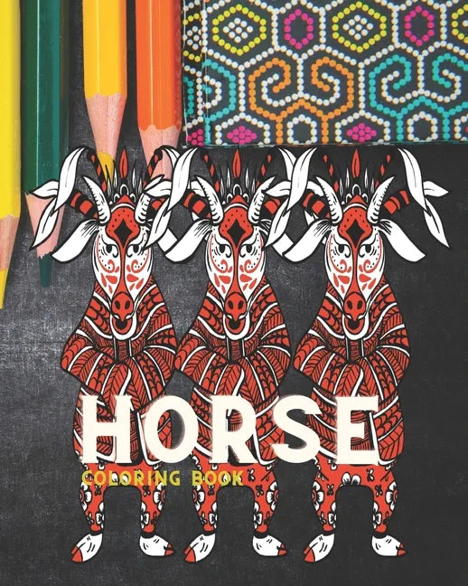 Horse Coloring book: - kids coloring books for girls 9-12 horses / Summer time fun Coloring activity for Kids teenager and adults Gift, 52 - Paperback