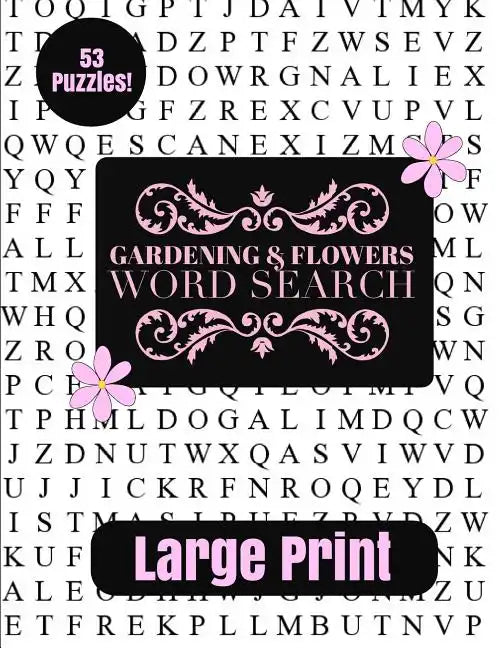 Gardening & Flowers Large Print Word Search - Paperback