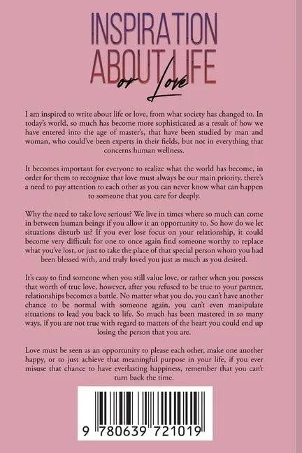 Inspiration About Life Or Love - Paperback