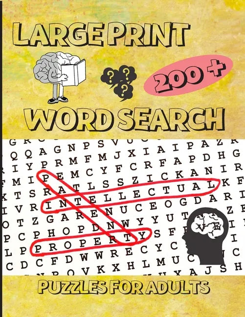 200+ Large Print Word Search Puzzles for Adults: Word Search Book for Adults Large Print with 200 Puzzles with Solutions - 8.5x11 inches / 256 pages - Paperback