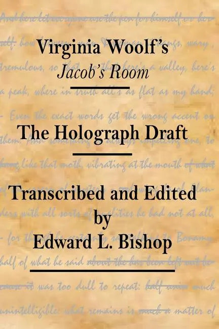 Virginia Woolf's "Jacob's Room": The Holograph Draft - Paperback