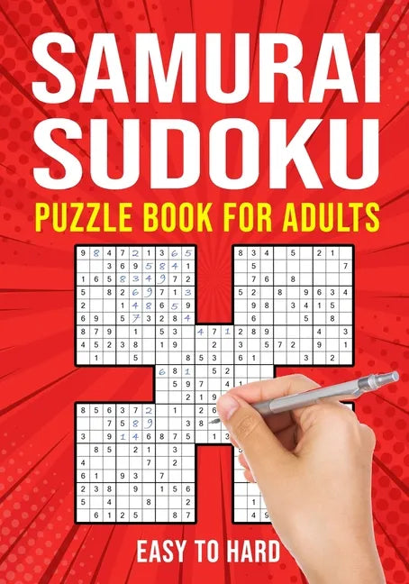 Samurai Sudoku Puzzle Books for Adults: Japanese Math Puzzle Logic Book Easy to Hard 90 Puzzles - Paperback