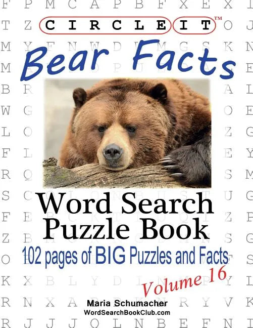 Circle It, Bear Facts, Word Search, Puzzle Book - Paperback