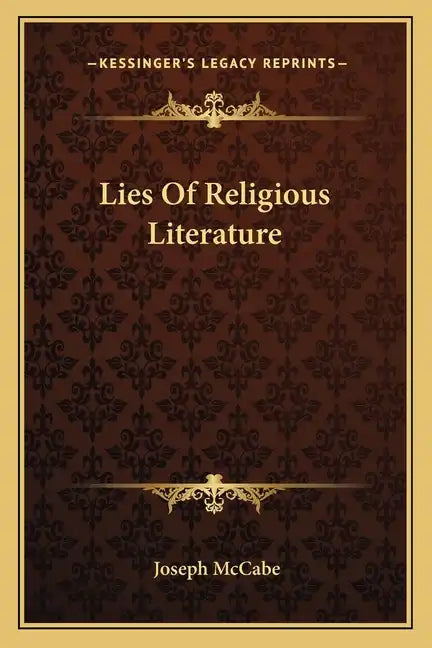 Lies of Religious Literature - Paperback