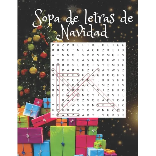 sopa de letras de navidad: Libro de b俍queda de palabras en espal para adultos con soluciones . Spanish Christmas Wordsearch - Paperback