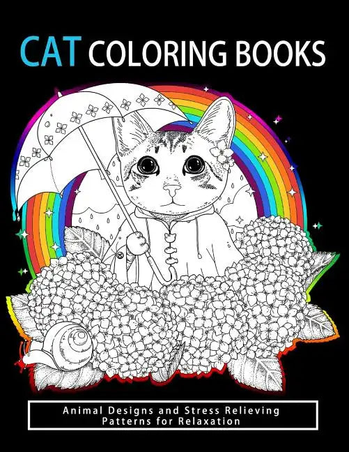 Cat Coloring Books: Cats & Kittens for Comfort & Creativity for adults, kids and girls - Paperback