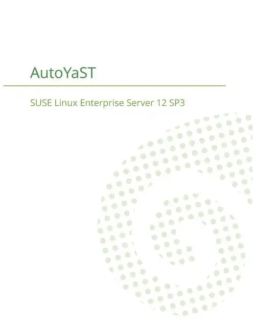 SUSE Linux Enterprise Server 12 - AutoYaST - Paperback