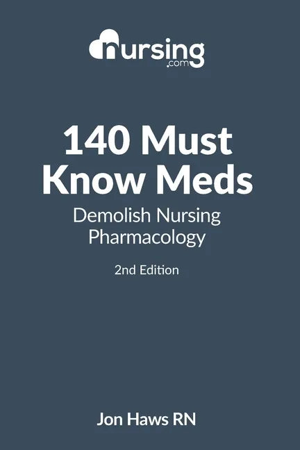 140 Must Know Meds: Demolish Nursing Pharmacology - Paperback