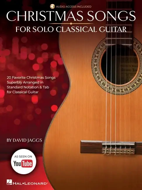 Christmas Songs for Solo Classical Guitar Book/Online Audio - Paperback