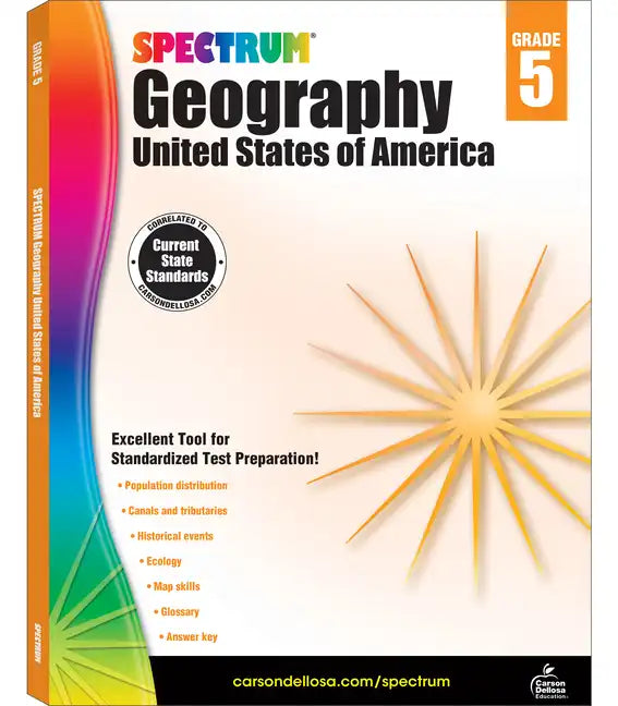 Spectrum Geography, Grade 5: United States of America Volume 95 - Paperback