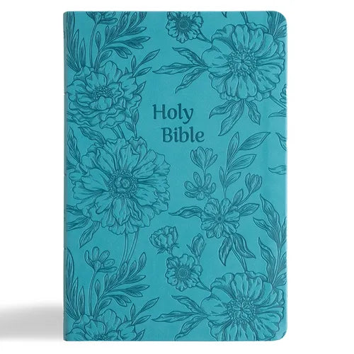 NASB Large Print Thinline Bible, Value Edition, Teal Leathertouch - Imitation Leather