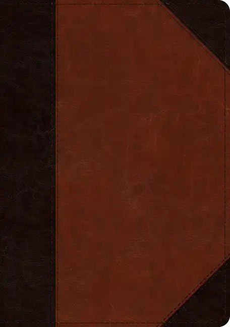 ESV Large Print Wide Margin Bible (Trutone, Brown/Cordovan, Portfolio Design) - Imitation Leather