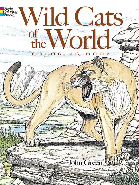 Wild Cats of the World Coloring Book - Paperback