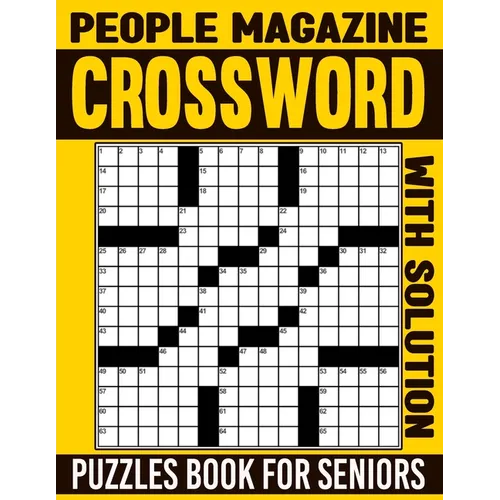 People Magazine Crossword Puzzles Book For Seniors with Solution: Stay Entertained and Stimulate Your Brain with a Variety of Puzzles - Paperback