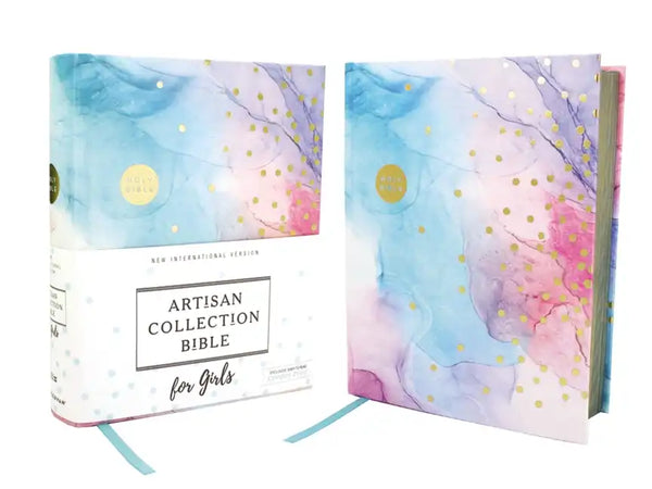 Niv, Artisan Collection Bible for Girls, Cloth Over Board, Multi-Color, Art Gilded Edges, Red Letter Edition, Comfort Print - Hardcover