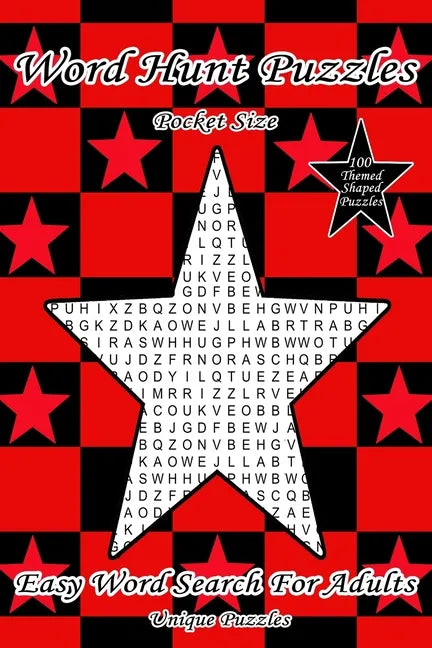 Word Hunt Puzzles: Pocket Size Easy Word Search For Adults - Paperback