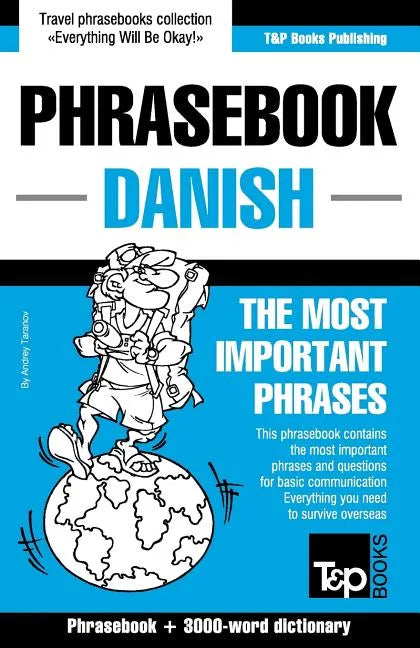 English-Danish phrasebook and 3000-word topical vocabulary - Paperback