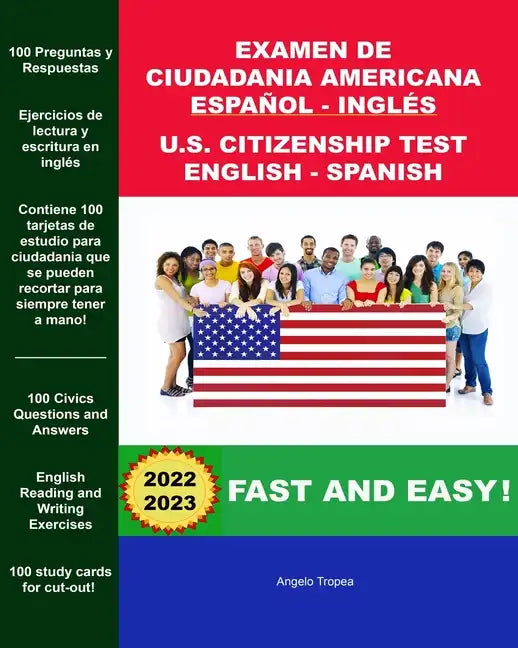 Examen de Ciudadania Americana Espanol y Ingles: U.S. Citizenship Test English and Spanish - Paperback