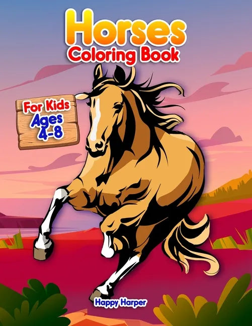 Horses Coloring Book - Paperback