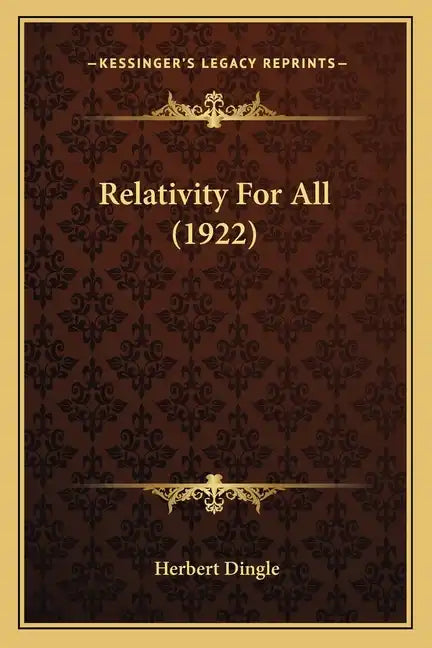 Relativity for All (1922) - Paperback
