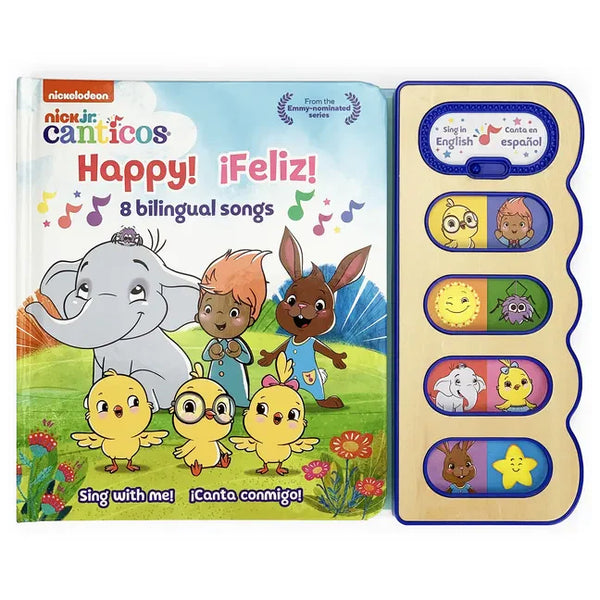 Canticos ¡Feliz! / Happy! (Bilingual): 8 Bilingual Songs - Board Book