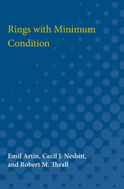 Rings with Minimum Condition - Paperback
