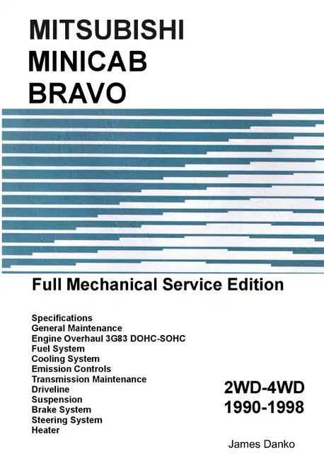 Mitsubishi Minicab-Bravo Full Mechanical Service Manual - Paperback