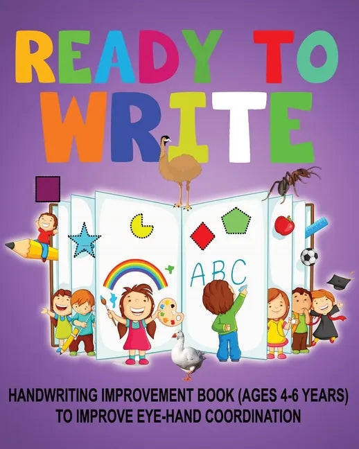 Ready to Write: Handwriting Activity Book ages- 4-6 years, to improve eye-hand coordination - Paperback