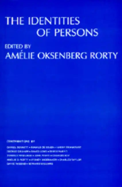 The Identities of Persons: Volume 3 - Paperback