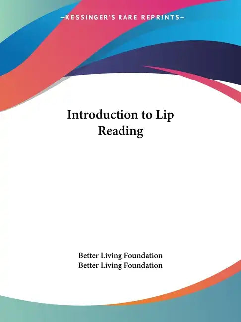 Introduction to Lip Reading - Paperback