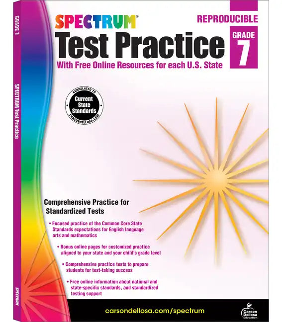 Spectrum Test Practice, Grade 7: Volume 67 - Paperback