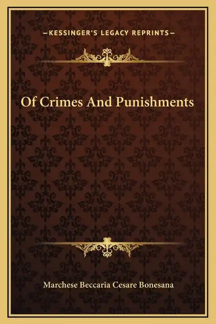Of Crimes and Punishments - Hardcover