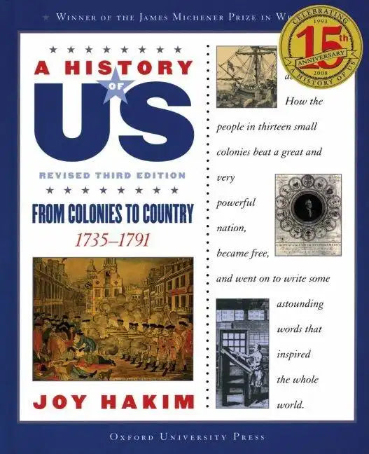 A History of Us: From Colonies to Country: 1735-1791a History of Us Book Three - Paperback