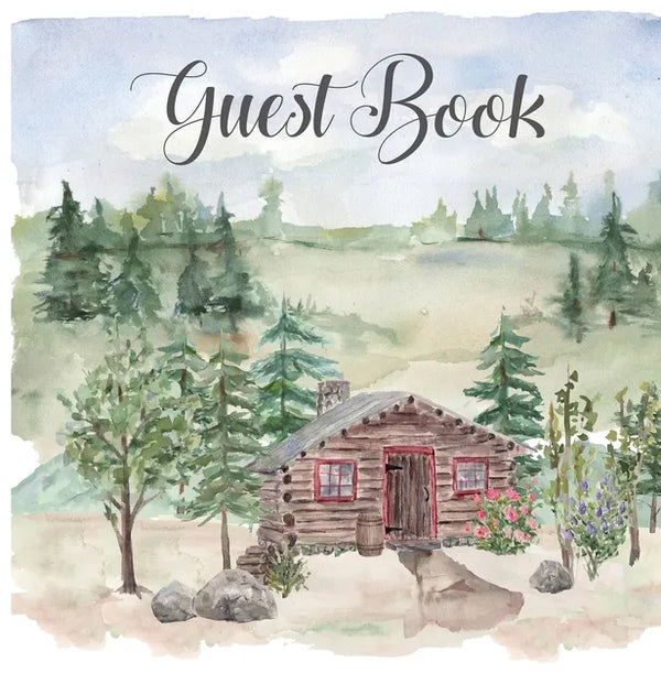 Cabin house guest book (hardback), comments book, guest book to sign, vacation home, holiday home, visitors comment book - Hardcover