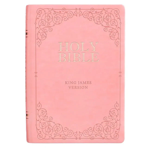 KJV Bible Giant Print Full Size Pink - Leather