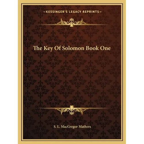 The Key Of Solomon Book One - Paperback