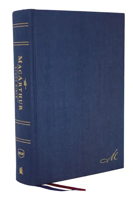 Nkjv, MacArthur Study Bible, 2nd Edition, Cloth Over Board, Blue, Comfort Print: Unleashing God's Truth One Verse at a Time - Hardcover